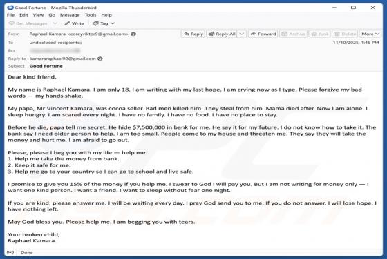 Older Person To Retrieve Money From The Bank Email Estafa