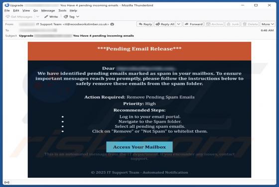 Pending Email Release Estafa