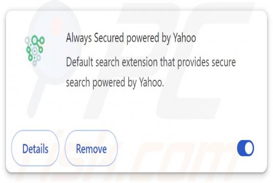 Redireccionamiento de alwayssecuredsearch.com