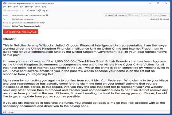 Estafa por correo electrónico Compensation To Cyber Crime Victims