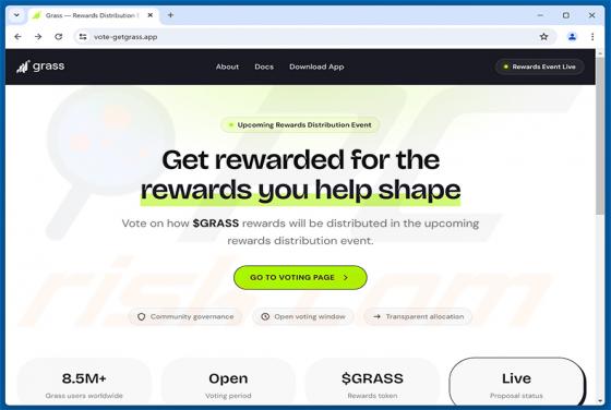Grass Vote Rewards estafa