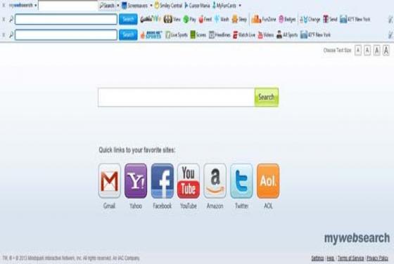 Barra de herramientas MyWebSearch.com