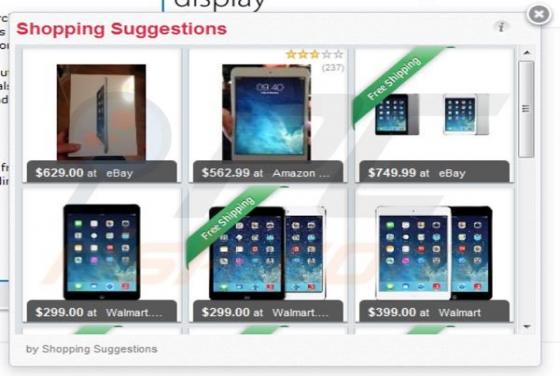 Anuncios de Shopping Suggestion