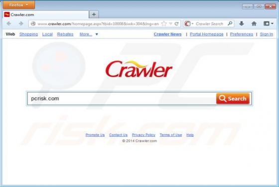 Crawler.com aparece automáticamente