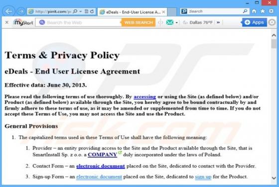 Software publicitario eDeals