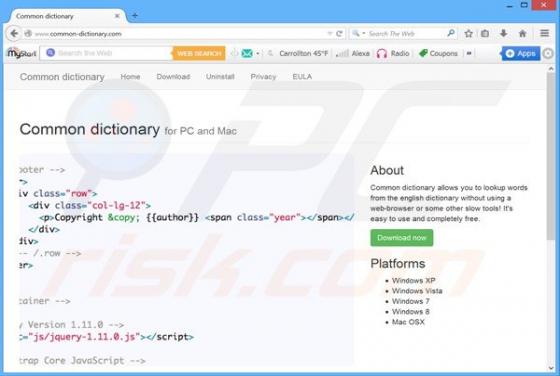 Anuncios de Common Dictionary