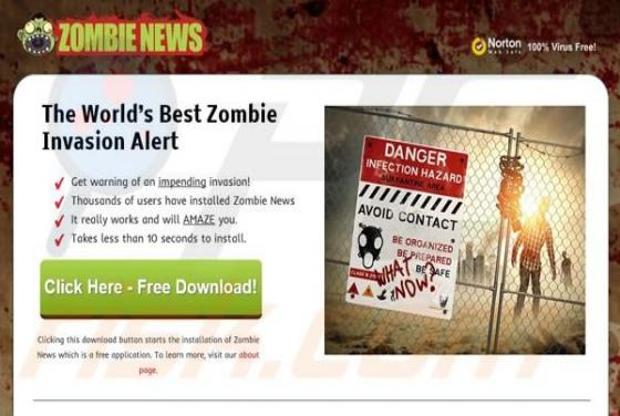 Software publicitario Zombie News