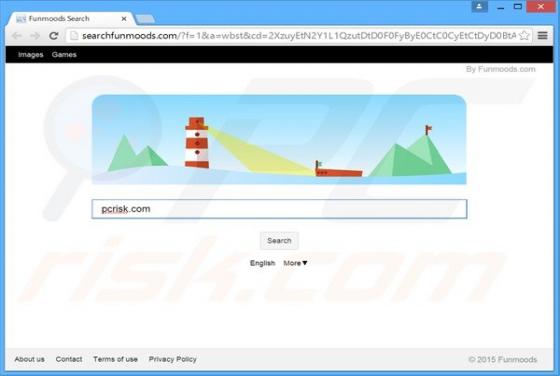 Searchfunmoods.com aparece automáticamente