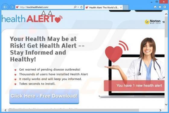 Software publicitario Health Alert