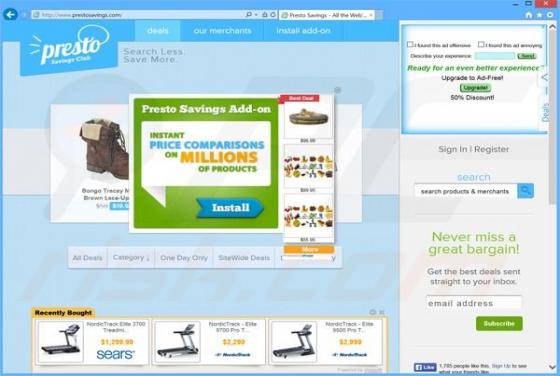 Anuncios de PrestoSavings