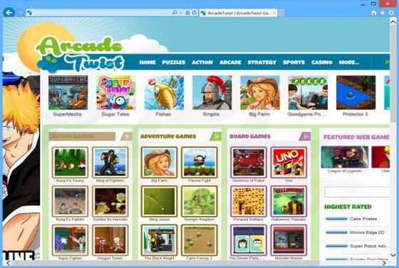 Anuncios de ArcadeTwist