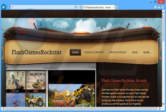 Software publicitario FlashGamesRockstar