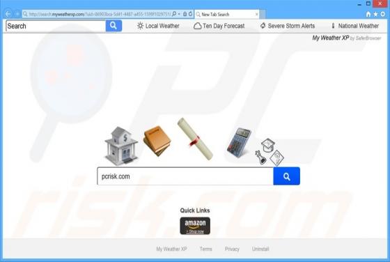 Redireccionamiento a Search.myweatherxp.com