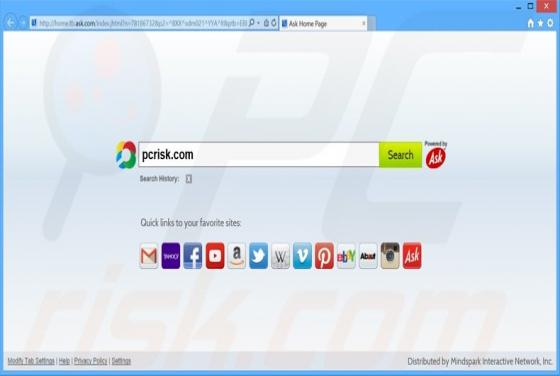 Redireccionamiento a Home.tb.ask.com
