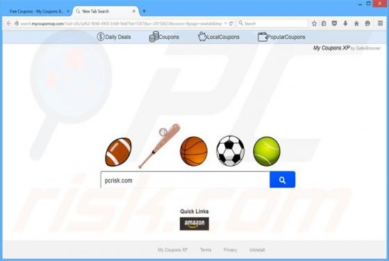 Redireccionamiento a Search.mycouponsxp.com