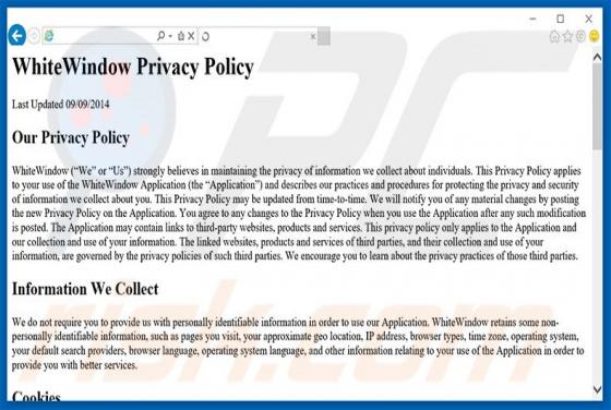 Software publicitaro WhiteWindow