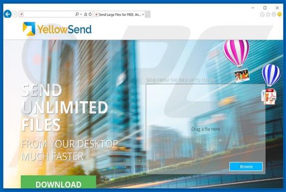 Programa potencialmente no deseado YellowSend