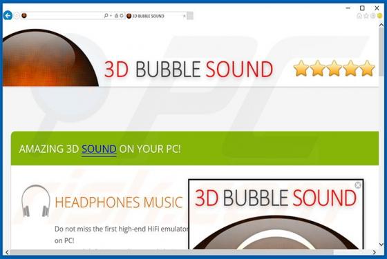 Software publicitario 3D BUBBLE SOUND