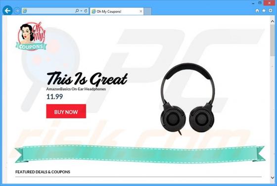 Software publicitario Oh My Coupons