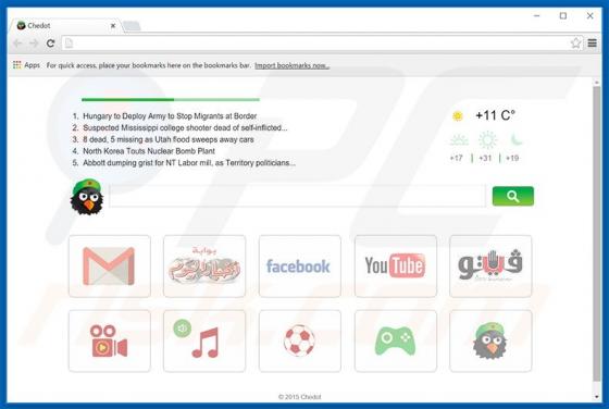 Programa basura Chedot Browser
