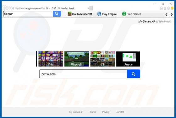 Redireccionamiento a Search.mygamesxp.com