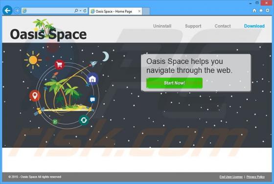 Software publicitario Oasis Space