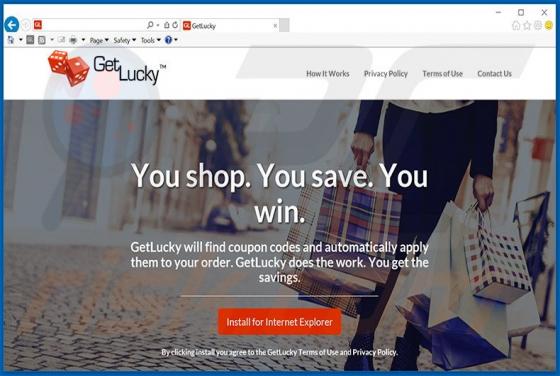 Software publicitario GetLucky