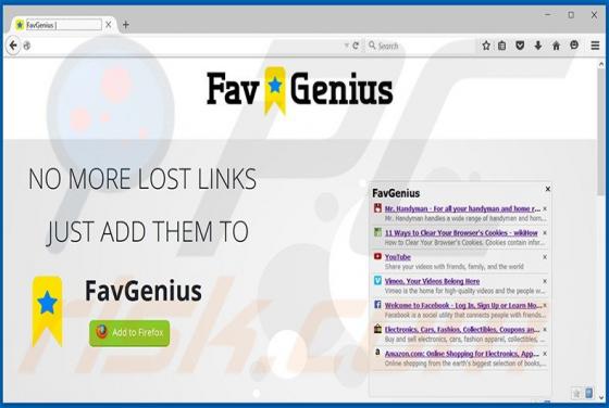 Software publicitario FavGenius