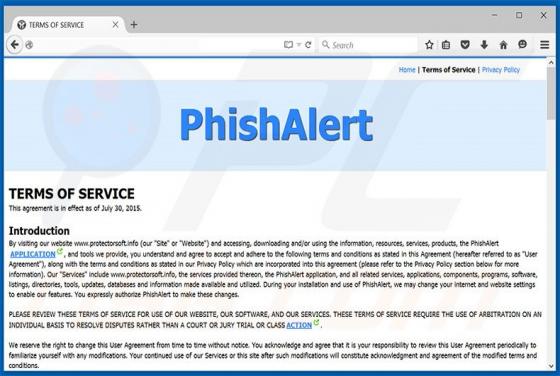 Anuncios de Phishalert