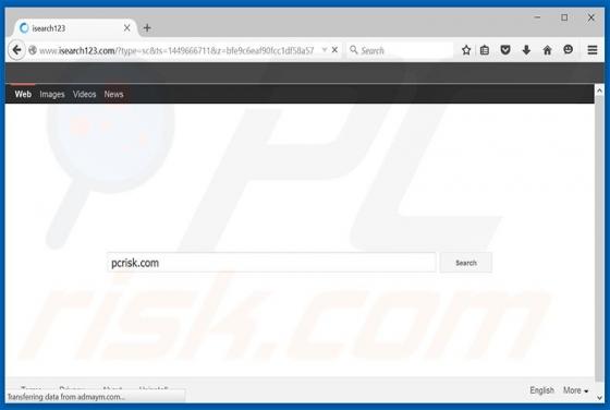 Redireccionamiento a Isearch123.com