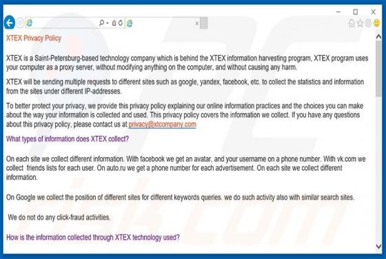 Publicidad de XTEX