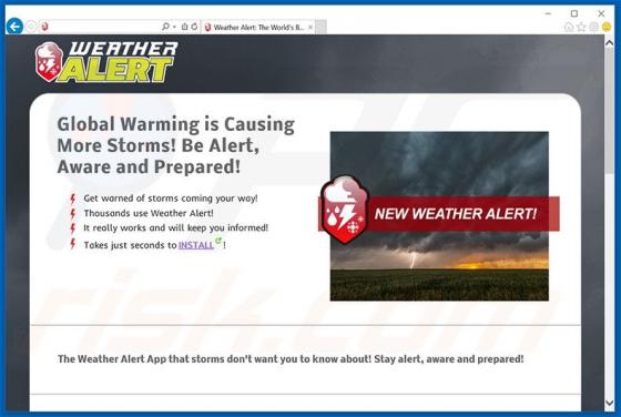 Publicidad de Weather Alert