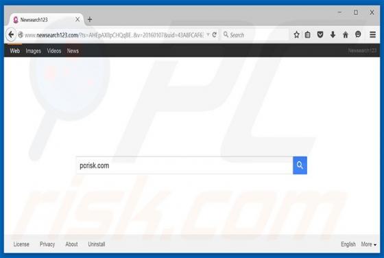 Redireccionamiento a Newsearch123.com