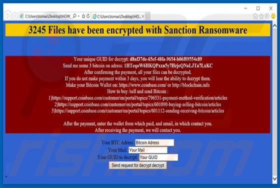 Virus criptográfico Sanction
