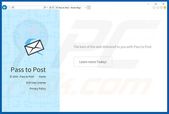 Software publicitario Pass To Post