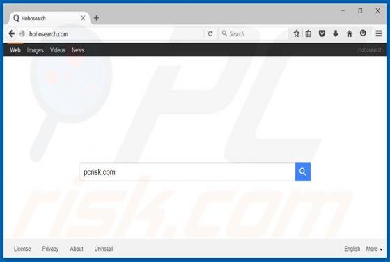 Redireccionamiento a Hohosearch.com