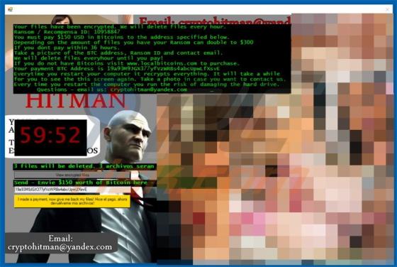 Virus encriptador CryptoHitman