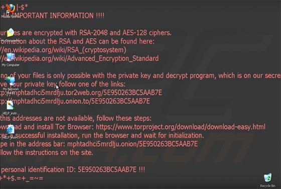 Virus encriptador Zepto