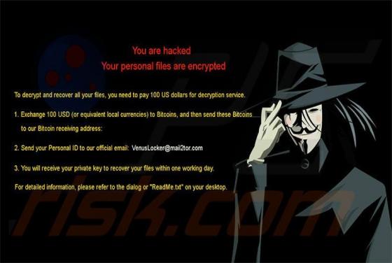 Virus encriptador VenusLocker
