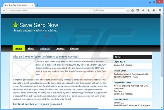 Software publicitario Save Serp Now [actualizado]