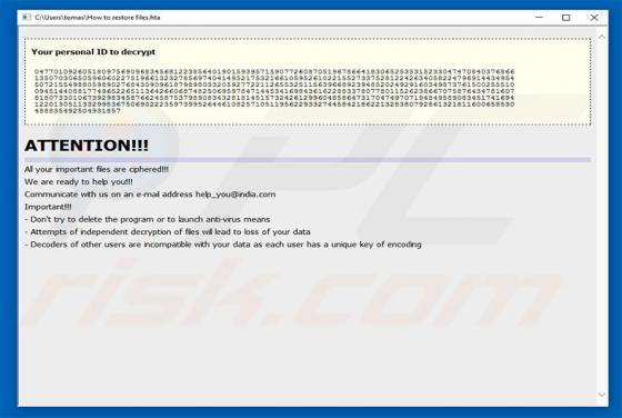 Virus encriptador Help_you@india.com