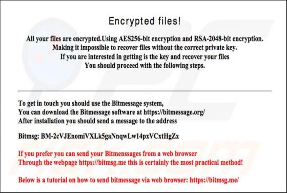 Virus encriptador HakunaMatata