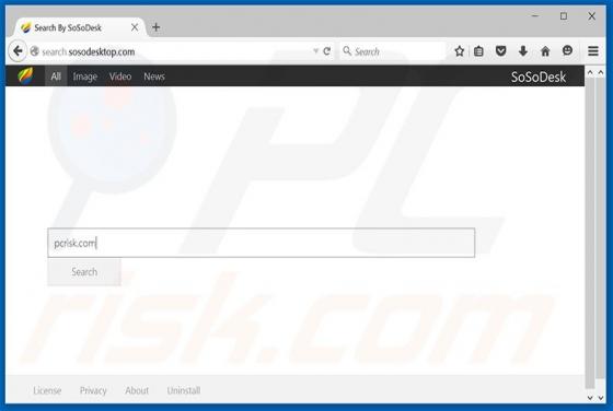 Redireccionamiento a Search.sosodesktop.com