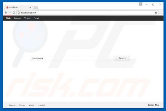 Redireccionamiento a Initialsite123.com