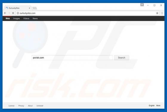Redireccionamiento a Ourluckysites.com