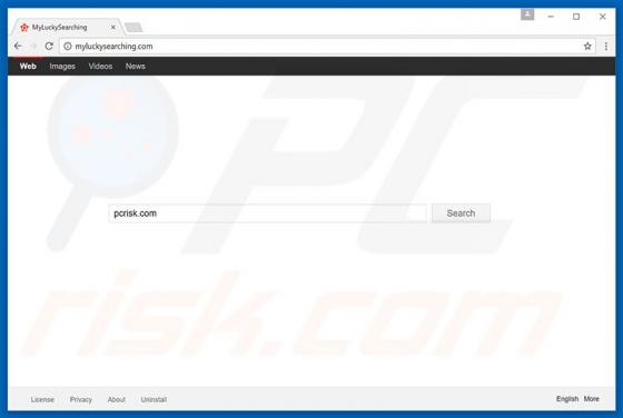 Redireccionamiento a Myluckysearching.com