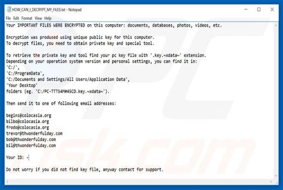 Ransomware XData