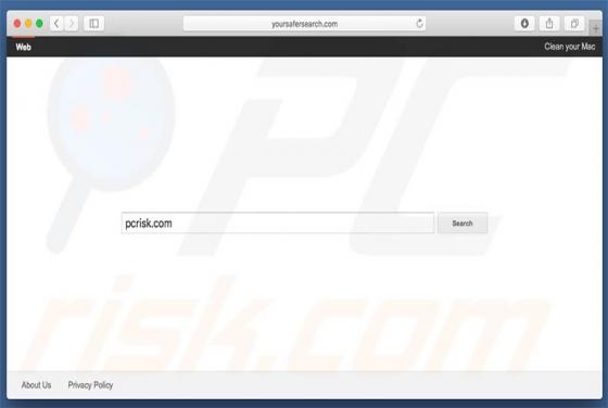 Redireccionamiento a Yoursafesearch.com (Mac)