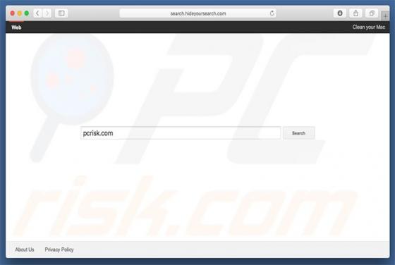 Redireccionamiento a Search.hideyoursearch.com (Mac)