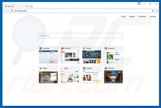 Redireccionamiento a Loadstart.biz